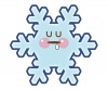 眠る雪の結晶
