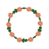 ピンクの花のリース