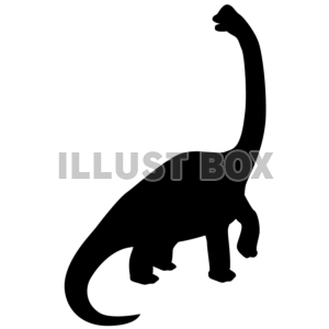 【シルエット】ブラキオサウルス