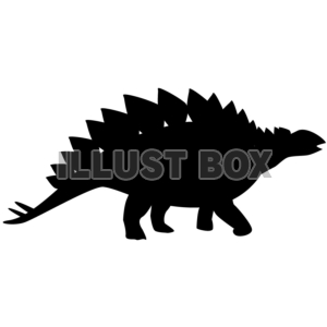 【シルエット】ステゴサウルス01