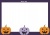 紫・ハロウインかぼちゃフレーム素材