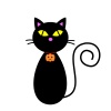 ハロウィンの黒猫