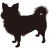 【シルエット】動物シリーズ　犬　チワワ04