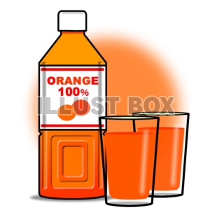 無料イラスト ペットボトル オレンジジュース