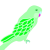 インコ（緑バージョン）