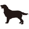 【シルエット】動物シリーズ　犬　ゴールデンレトリバー04