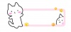 名札に使えるねこちゃんのフレーム枠