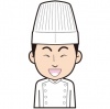 男性シェフ（笑う）