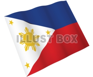 無料イラスト 国旗のはためきシリーズ フィリピン