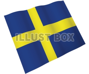 【国旗のはためきシリーズ】　スウェーデン