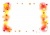 もみじ（紅葉）のフレーム飾り枠