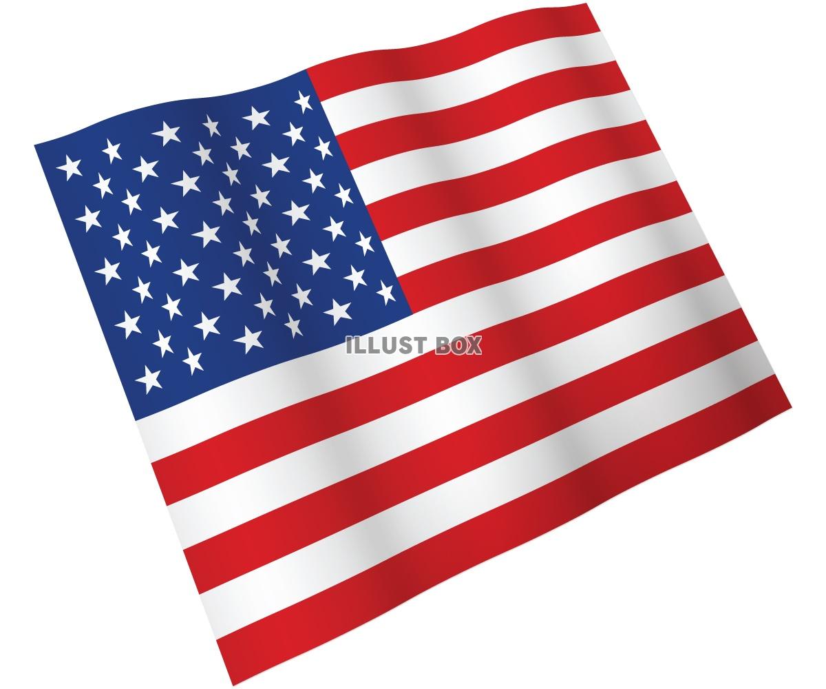 【国旗のはためきシリーズ】　アメリカ合衆国