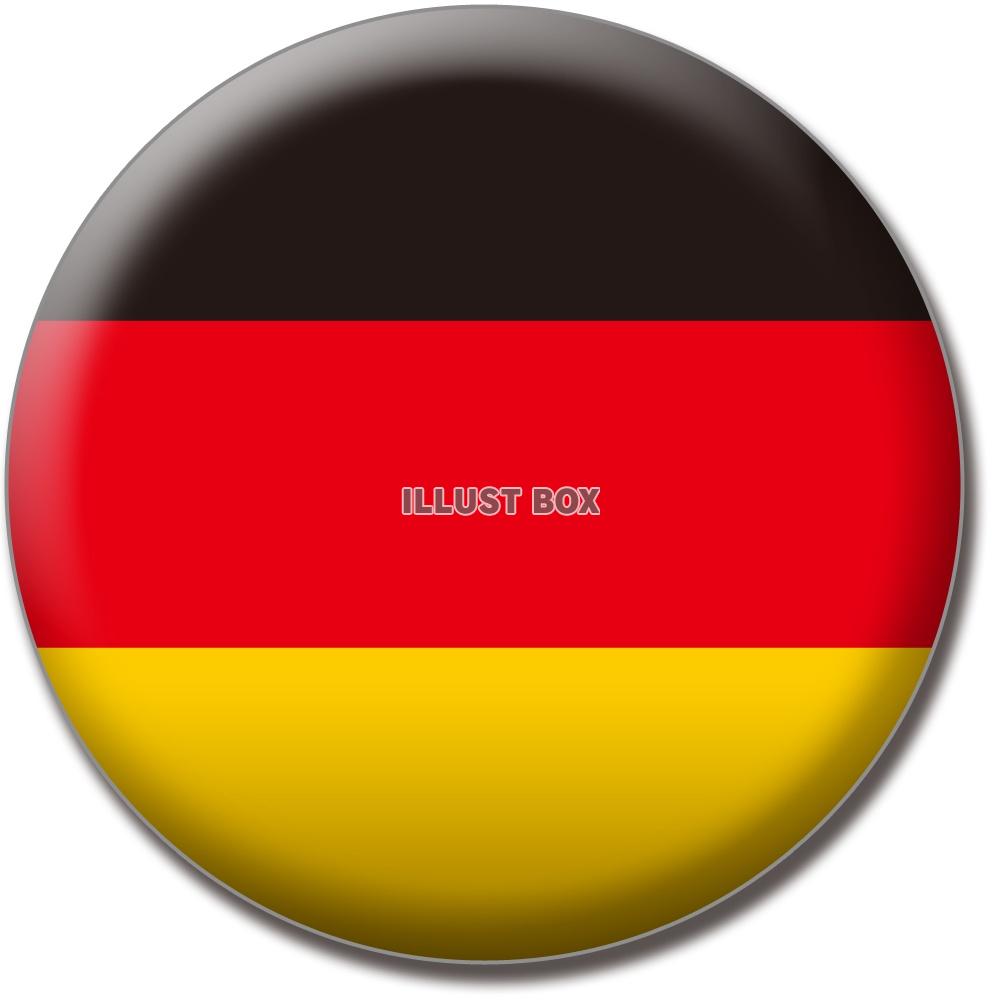 無料イラスト 国旗のバッジシリーズ ドイツ