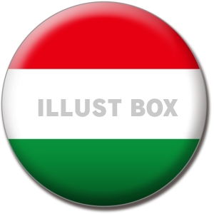 無料イラスト 国旗のバッジシリーズ ハンガリー