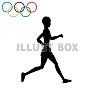無料イラスト 商業利用不可 オリンピック マラソン選手