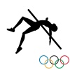 【商業利用不可】オリンピック　陸上競技　高飛び