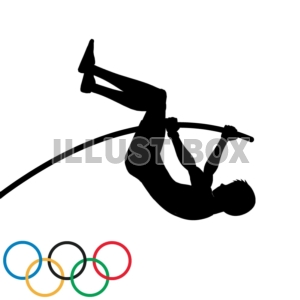 無料イラスト 商業利用不可 オリンピック 棒高跳び 陸上競技