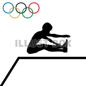無料イラスト 商業利用不可 オリンピック 陸上競技 走り幅跳び