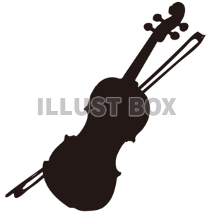 【シルエット】楽器シリーズ　バイオリン