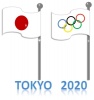 【商業利用不可】オリンピック・風になびく国旗