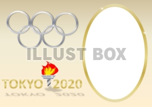 【商業利用不可】オリンピック・ゴールドフレーム素材