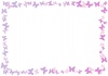 紫の蝶のフレーム