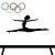 【商業利用不可】オリンピック　　体操　平均台