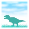 【ワンポイントイラスト】　恐竜シリーズ　ティラノサウルス02