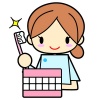 歯磨き指導・女性歯科衛生士のイラスト