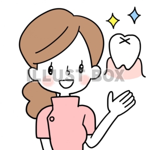 女性歯科医☆健康な歯茎