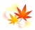 もみじ（紅葉・カエデ）イラストカット