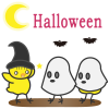 ハロウィンおばけひよこ