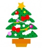 クリスマスツリーのイラストカット