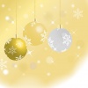 クリスマス　輝くオーナメントのボール