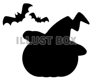 無料イラスト ハロウィンかぼちゃのシルエット