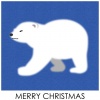 白熊の赤ちゃん・クリスマスのイラスト