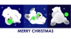 青いりんご・クリスマスのイラスト