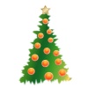 クリスマス～オレンジ電球のツリー