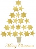 クリスマス・星の形のツリー