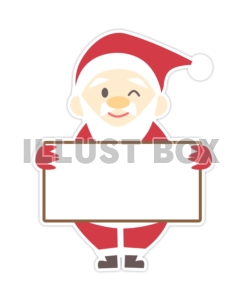 クリスマス(サンタとホワイトボード)