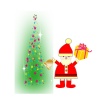 クリスマス～サンタと星のクリスマスツリー