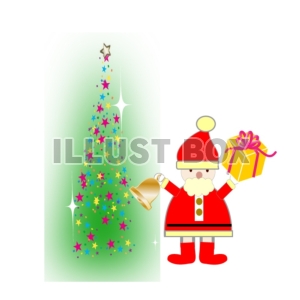 クリスマス～サンタと星のクリスマスツリー