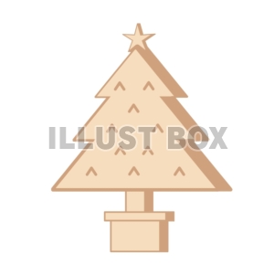 クリスマス　木細工のツリー