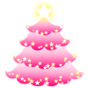 ピンクのクリスマスツリー