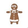 クリスマスのジンジャークッキー・女の子