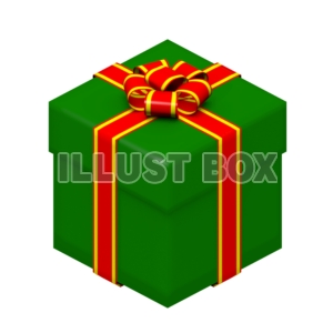 クリスマスのプレゼントボックス・緑