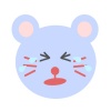 ねずみの顔：泣き