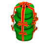 クリスマスのプレゼントボックス・トゥーン三重緑