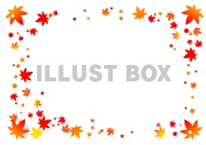 きれいな紅葉（もみじ）のフレーム・枠