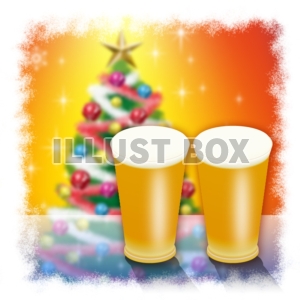 クリスマスにビールで乾杯